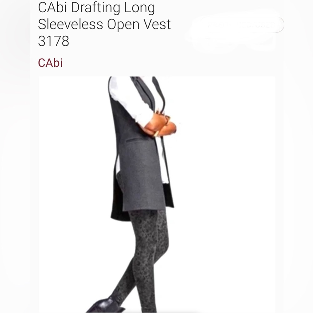 Cabi sleeveless drafting vest